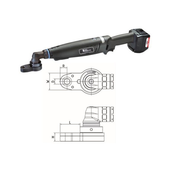 RED ROOSTER Cordless angle screwdriver RRI-BA30BCA H12 - Rod angle screwdriver