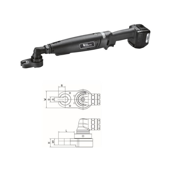 RED ROOSTER Cordless angle screwdriver RRI-BA30BOA H14 - Rod angle screwdriver