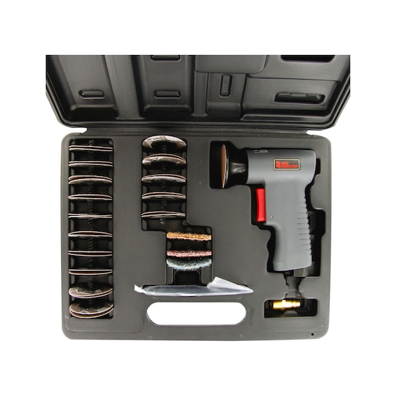 RED ROOSTER mini sander 75 mm in case RRS-60153K - Grinder (compressed air)