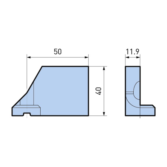 626.917 BIG DAISHOWA, Wendeplattenhalter ENH7-BLANK L - Wendeplattenhalter für Brückenwerkzeuge