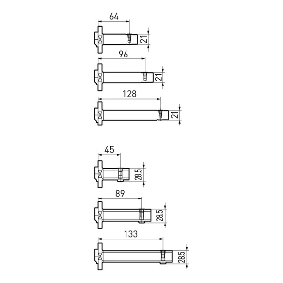 802.440 BIG DAISHOWA, Winkelkopf AG90-CA6SGM-133 - Small Bore, Winkelkopf Adapter