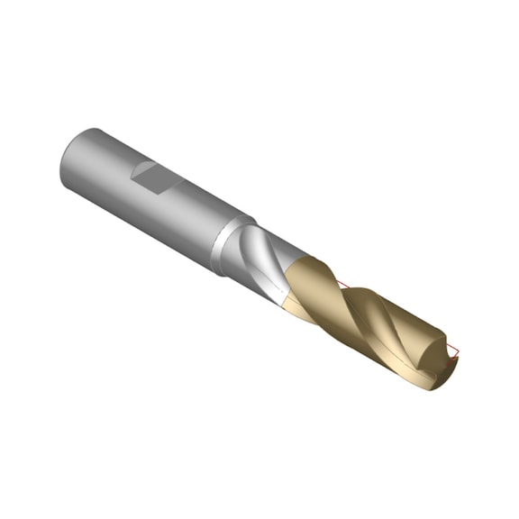 Foret ORION hautes perf., SC TiNAlOX, HPC 3xD 12,5 mm x 14 mm x 107 mm HB externe - Foret hautes performances, SC TiNAlOX HPC 3xD sans refroidissement interne HB