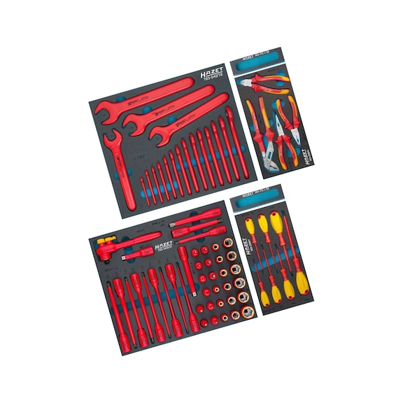 HAZET Werkzeug Sortiment schutzisoliert 0-179/70KV Anzahl der Werkzeuge 70 - Werkzeugsortiment