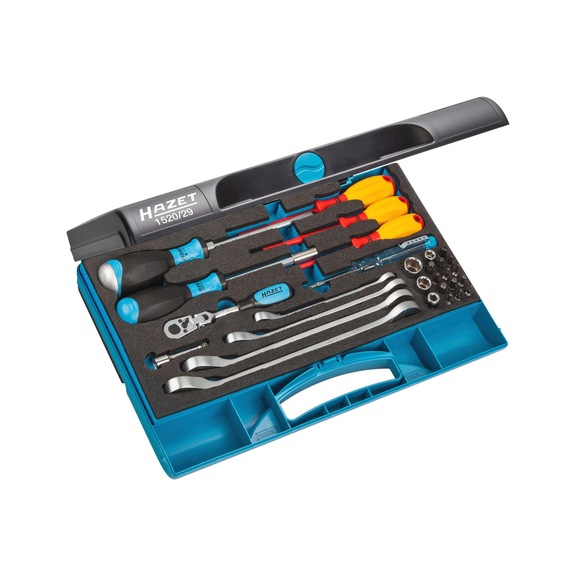 HAZET Werkzeug Satz Sanitär / Heizung 1520/29 Anzahl der Werkzeuge 29 - Werkzeugkoffer (Werkstatt)