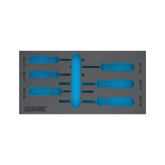 HAZET 2-component soft foam insert 163-225L - Insert for tool trolley