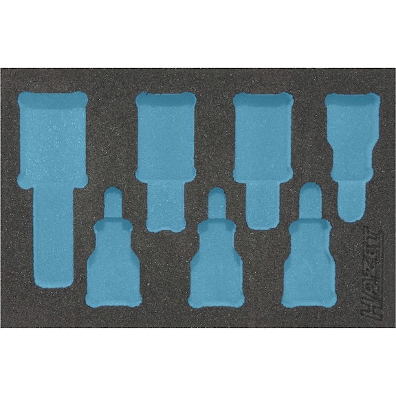 HAZET 2-component soft foam insert 163-243L - Insert for tool trolley