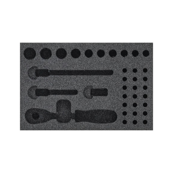 HAZET 2-Komponenten Weichschaum-Einlage 163-253L - Einlage für Werkstattwagen