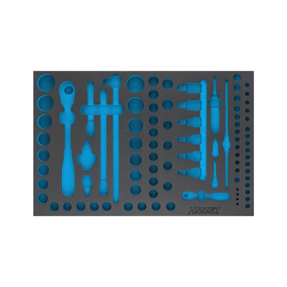 HAZET 2-component soft foam insert 163-258L - Insert for tool trolley