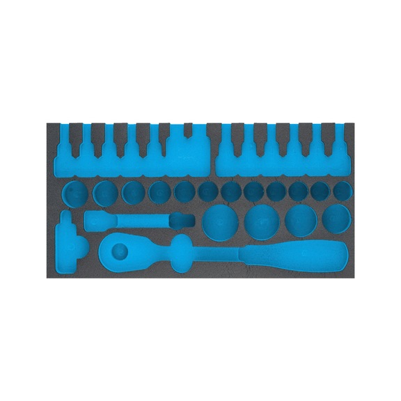 HAZET 2-component soft foam insert 163-272L - Insert for tool trolley