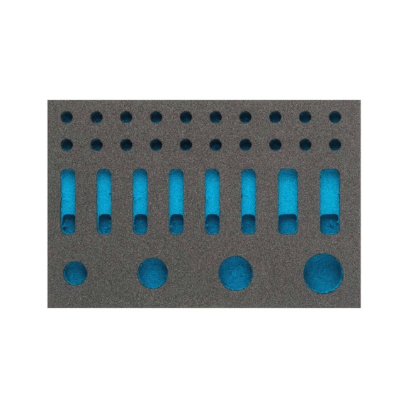 HAZET 2-component soft foam insert 163-346L - Tool assortment