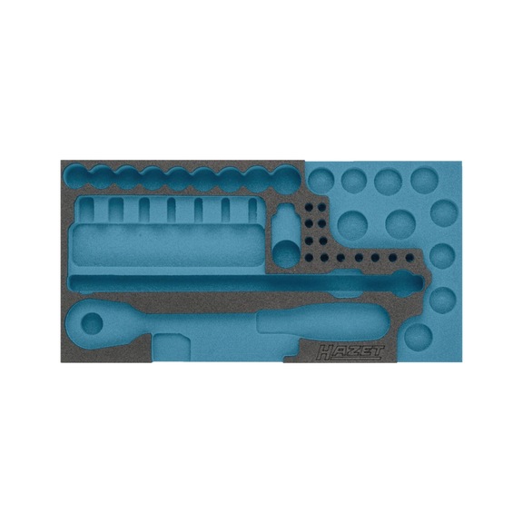 HAZET 2-component soft foam insert 163-359L - Tool assortment