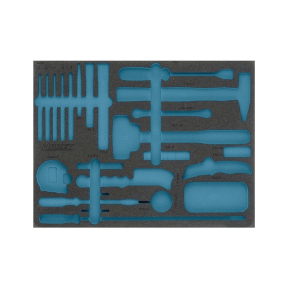 HAZET 2-component soft foam insert 163-372L - Insert for tool trolley