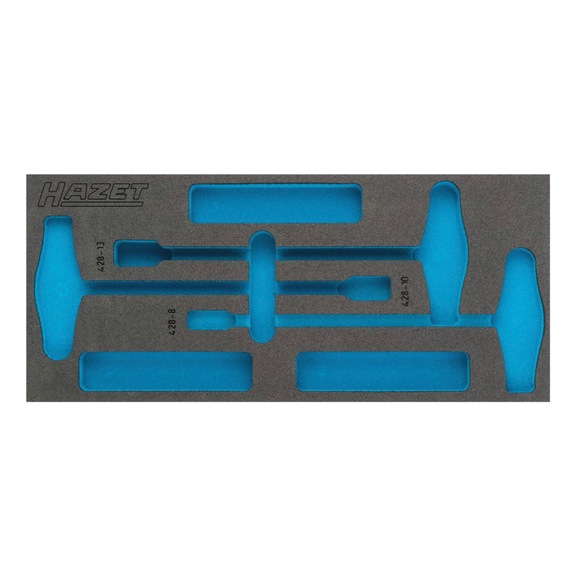 HAZET 2-component soft foam insert 163-382L - Insert for tool trolley