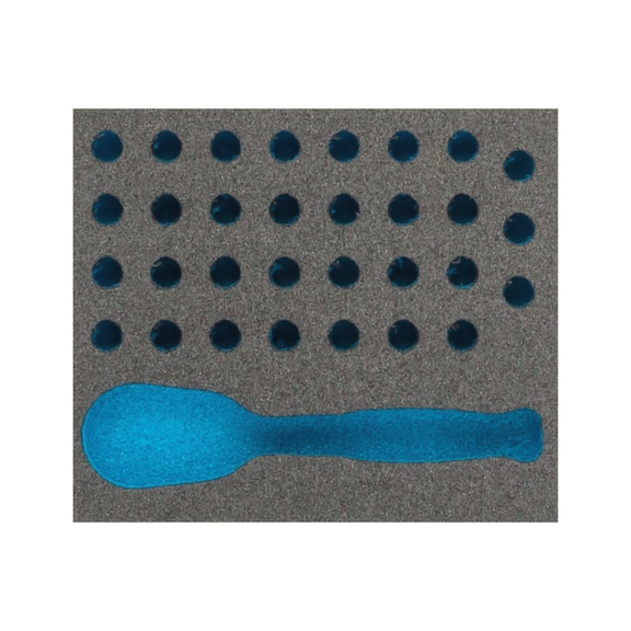 HAZET 2-Komponenten Weichschaum-Einlage 163-384L - Werkzeugsortiment