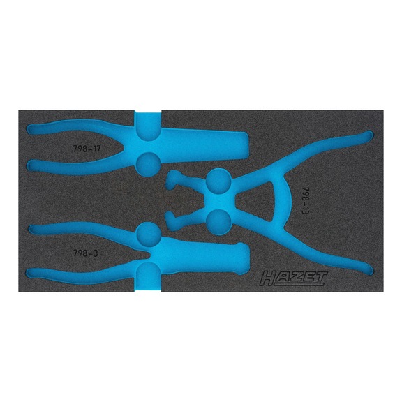 HAZET 2-Komponenten Weichschaum-Einlage 163-425L - Werkzeugsortiment