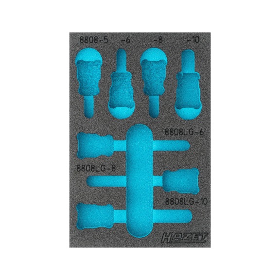 HAZET 2-component soft foam insert 163-460L - Insert for tool trolley