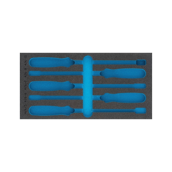 HAZET 2-Komponenten Weichschaum-Einlage 163-461L - Einlage für Werkstattwagen