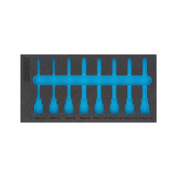 HAZET 2-component soft foam insert 163-468L - Tool assortment