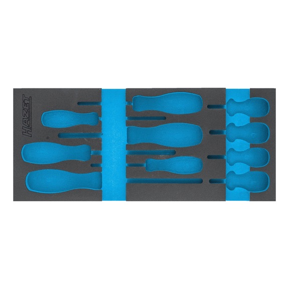 HAZET 2-component soft foam insert 163-516L - Tool assortment