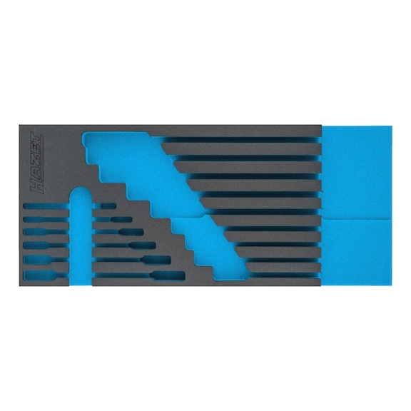 HAZET 2-component soft foam insert 163-520L - Tool assortment