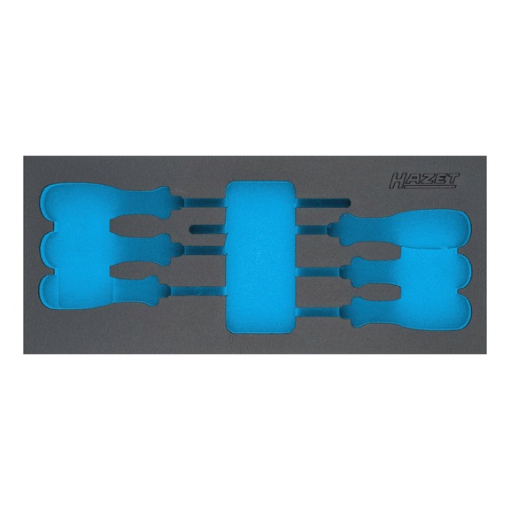 HAZET 2-Komponenten Weichschaum-Einlage 163-522L - Werkzeugsortiment