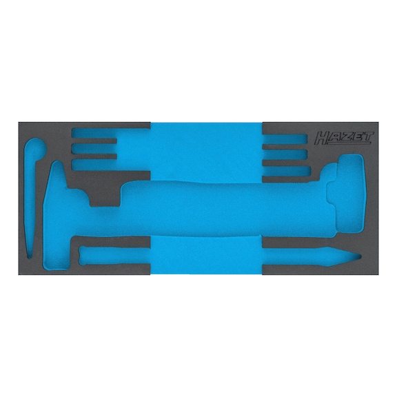 HAZET 2-component soft foam insert 163-523L - Tool assortment