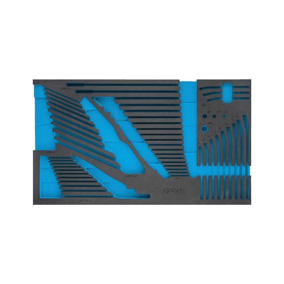 HAZET 2-component soft foam insert 163-528L - Tool assortment