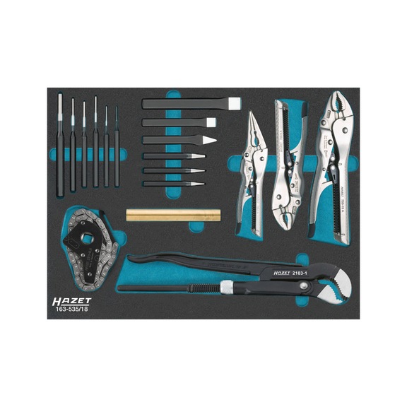 HAZET Universal Satz 163-535/18 Anzahl der Werkzeuge 18 - Werkzeugsortiment