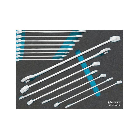 HAZET Combination wrench set 163-536/15 Number of tools 15 - Tool assortment