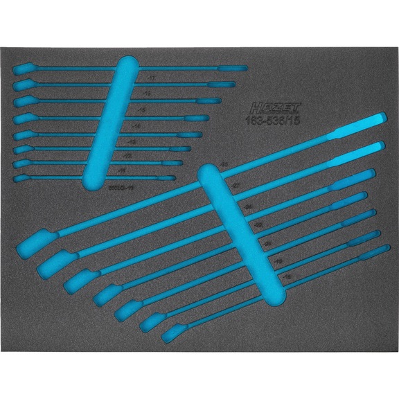 HAZET 2-component soft foam insert 163-536L - Insert for tool trolley