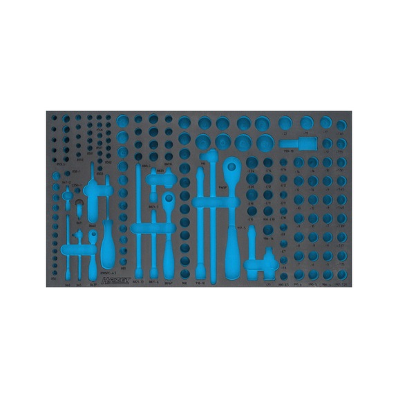 HAZET 2-Komponenten Weichschaum-Einlage 163-549L - Werkzeugsortiment