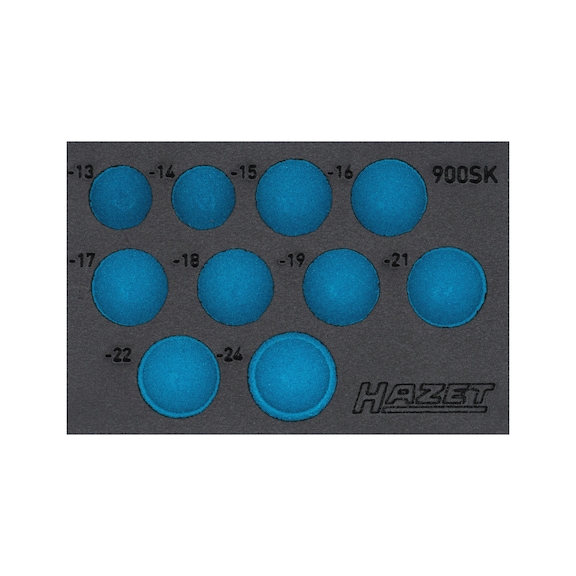 HAZET 2-Komponenten Weichschaum-Einlage 163-591L - Einlage für Werkstattwagen