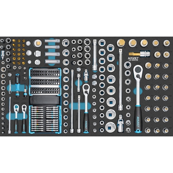 HAZET Steckschlüssel Satz 163-606/259 Anzahl der Werkzeuge 259 - Werkzeugsortiment