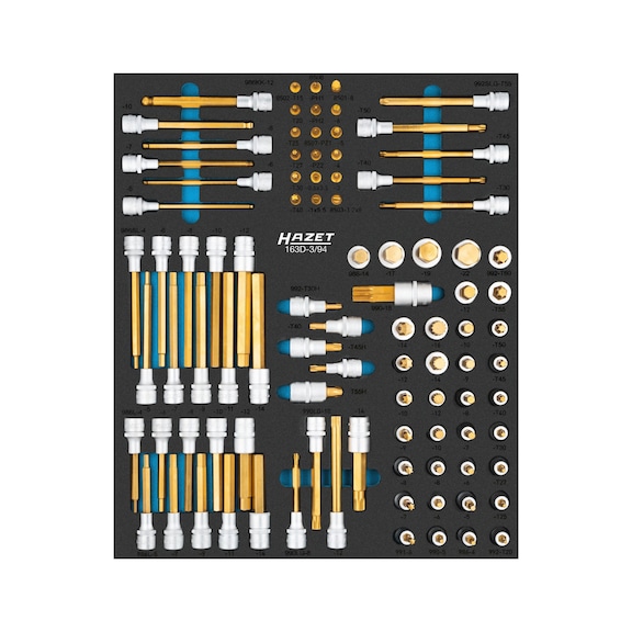 HAZET Schraubendreher-Steckschlüsseleinsatz Satz 163D-3/94 94 Werkzeuge - Werkzeugsortiment