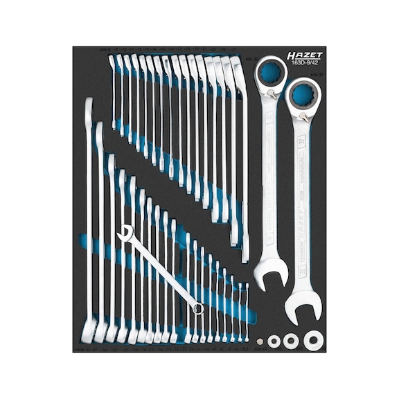 HAZET Schraubenschlüssel Satz 163D-9/42 5.5 – 32 Anzahl der Werkzeuge 42 - Werkzeugsortiment