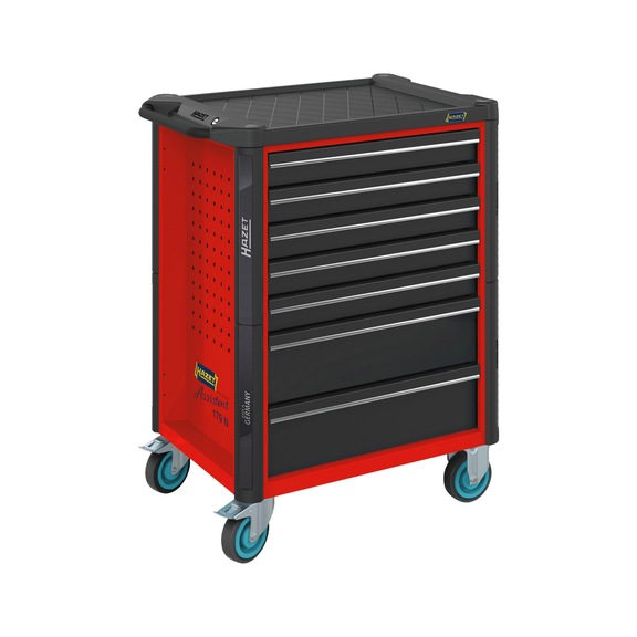 HAZET Assistant workshop trolley 179N-7-RAL3020 Drawers - Workshop trolley