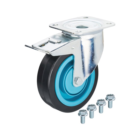 HAZET Swivel castor with brakes 179NW-011A - Transport equipment (workshop, accessories, other)