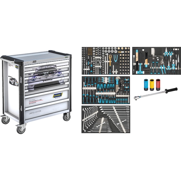 HAZET Werkstattwagen Porsche Motorsport Edition 179NXL-7WPORSCHE - Werkstattwagen