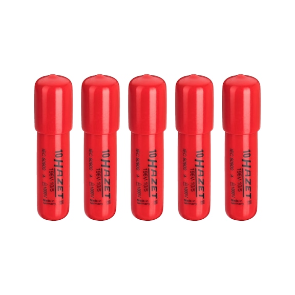 HAZET End caps with self-clamping 1000 V 196V-10/5 Number of tools 5 - Tool assortment