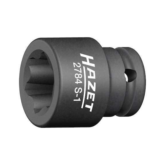 HAZET Schlagmaschinenschrauber Steckschlüsseleinsatz mit Sonderprofil 2784S-1 - Innenvielzahn-Schraubendrehereinsatz