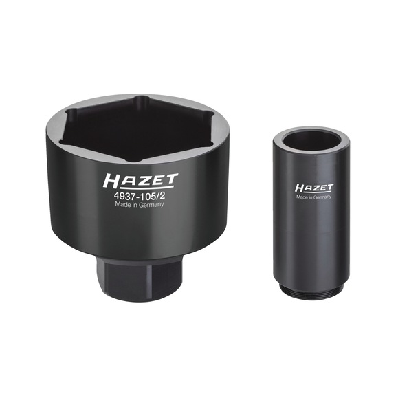 HAZET commercial vehicle axle nut socket wrench set 2-piece DAF RENAULT Volvo 4937-105/2 - Pulling tool, extractor (other)