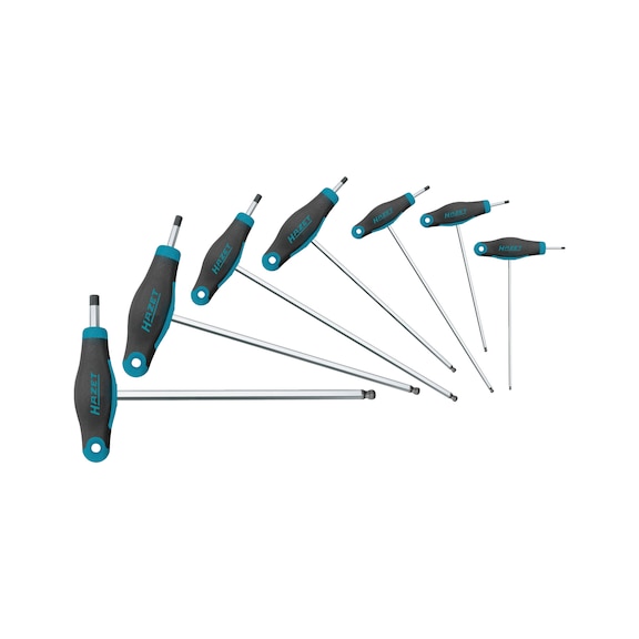 HAZET Screwdriver set with T-handle 829KK/7 Number of tools 7 - Hexagon socket screwdriver