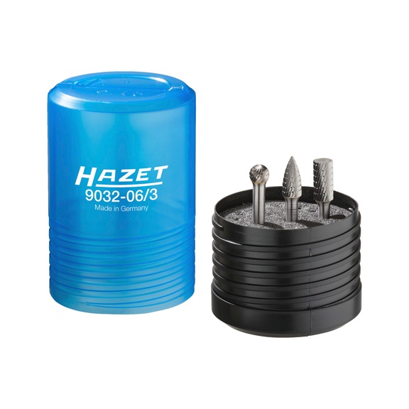 HAZET Carbide burr set 6 mm 9032-06/3 Number of tools 3 - Grinder (compressed air, other)
