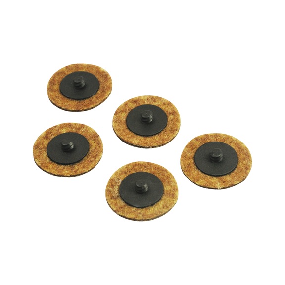 HAZET non-woven abrasive 5 pieces diameter 50 mm grit 80 9033-11-080/5 - Abrasives, grinding tools (other)