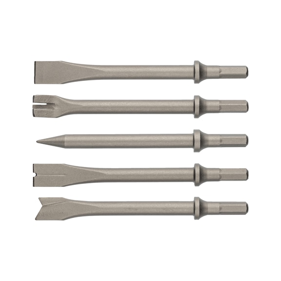 HAZET Ersatzmeißel Satz zu 9035H/6 9035H/5 Anzahl der Werkzeuge 5 - Meißel (Druckluft)