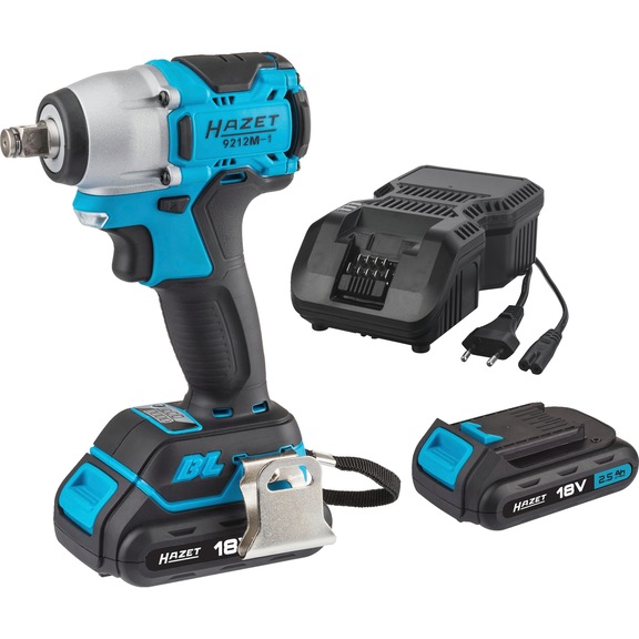 HAZET Mini cordless impact wrench set 4-piece 18 V 9212M-1/4 - Impact wrench (battery)