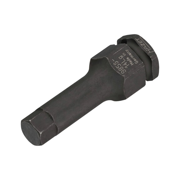 HAZET Schlagmaschinenschrauber Schraubendreher-Steckschlüsseleinsatz 985S-14LG - Innensechskant-Einsatz (Steckschlüssel)