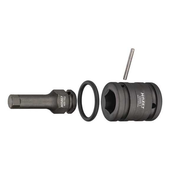 HAZET impact wrench screwdriver screwdriver socket set 4-piece - Hexagon socket insert (socket wrench)