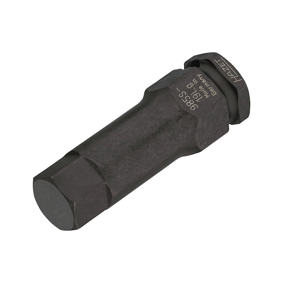 HAZET Schlagmaschinenschrauber Schraubendreher-Steckschlüsseleinsatz 985S-19LG - Innensechskant-Einsatz (Steckschlüssel)