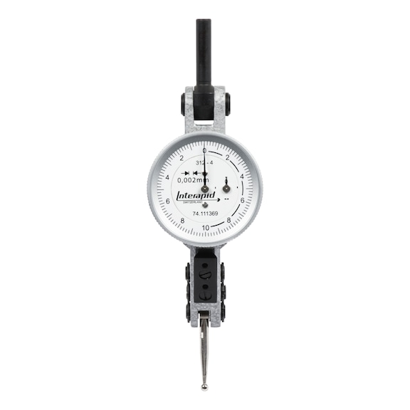 Indicateur à levier INTERAPID, pas de graduation 0,002 mm, cadran 30 mm - Indicateur à levier